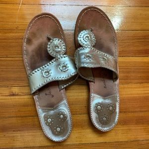 Jack Rogers Platinum Sandal - size 9